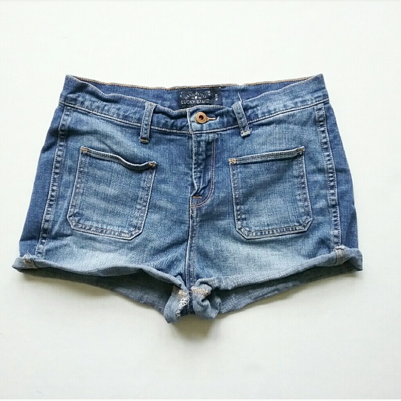 Lucky Brand Pants - Lucky Brand High Waist Patch Pocket Jean Shorts Lucky Brand Pants - Lucky Brand High Waist Patch Pocket Jean Shorts